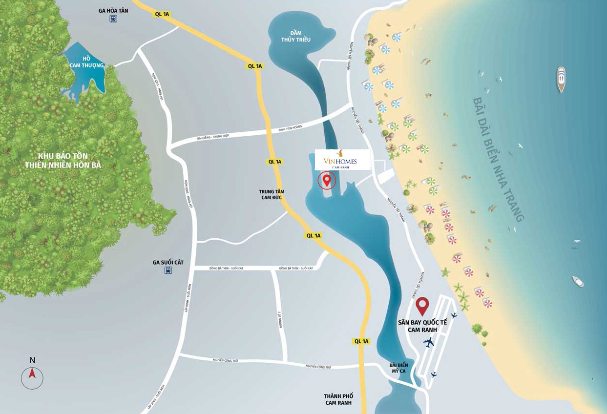 Vị trí dự án Vinhomes Cam Lâm