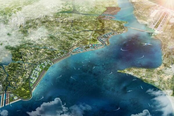 Biển hồ nước mặn tạo cảnh quan và không gian sống trong lành