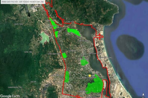 Vị trí xây dựng dự án Vinhomes Cam Lâm